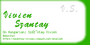 vivien szantay business card